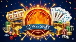 50 free spins no deposit logo