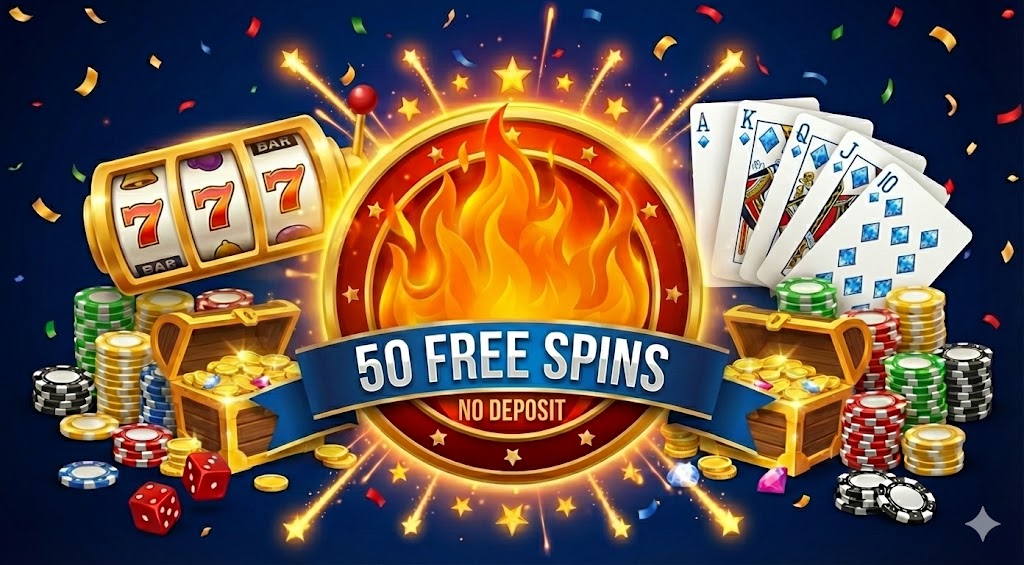 50 free spins no deposit logo