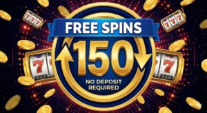 150 free spins logo
