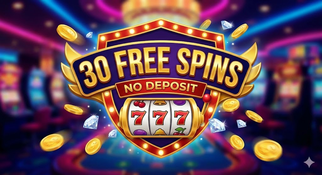 30 free spins no deposit logo