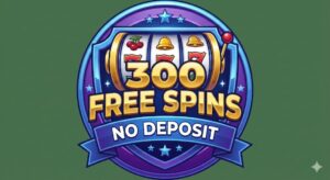 300 free spins logo