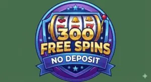 300 free spins logo