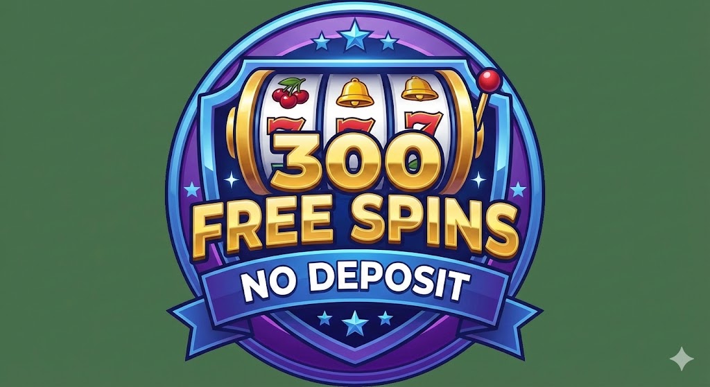 300 free spins logo