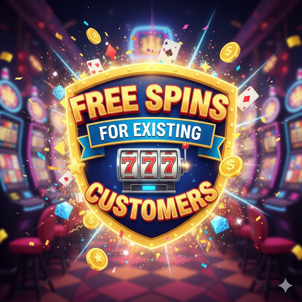free spins for existing costumers logo