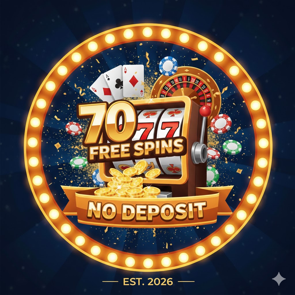 70 free spins no deposit logo