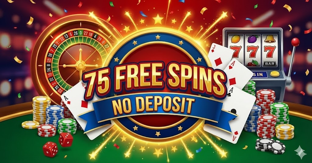 75 free spins no deposit logo