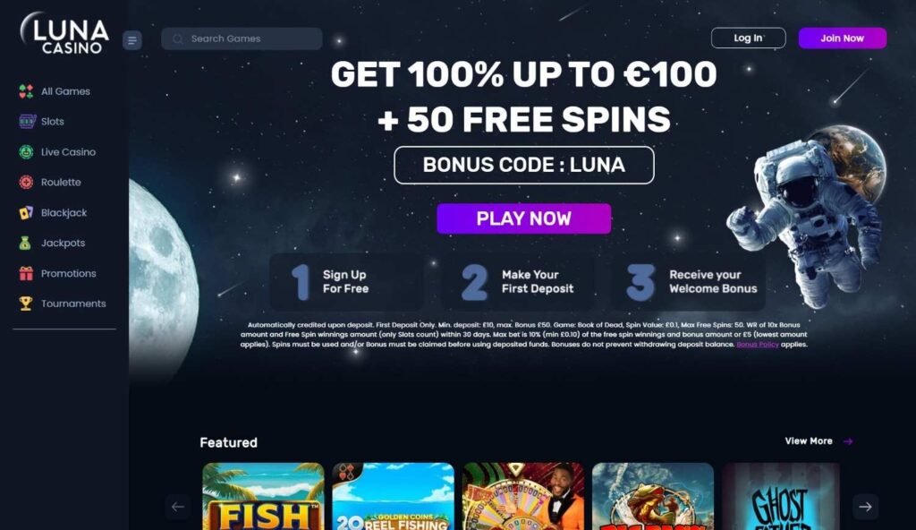Luna-Casino-homepage