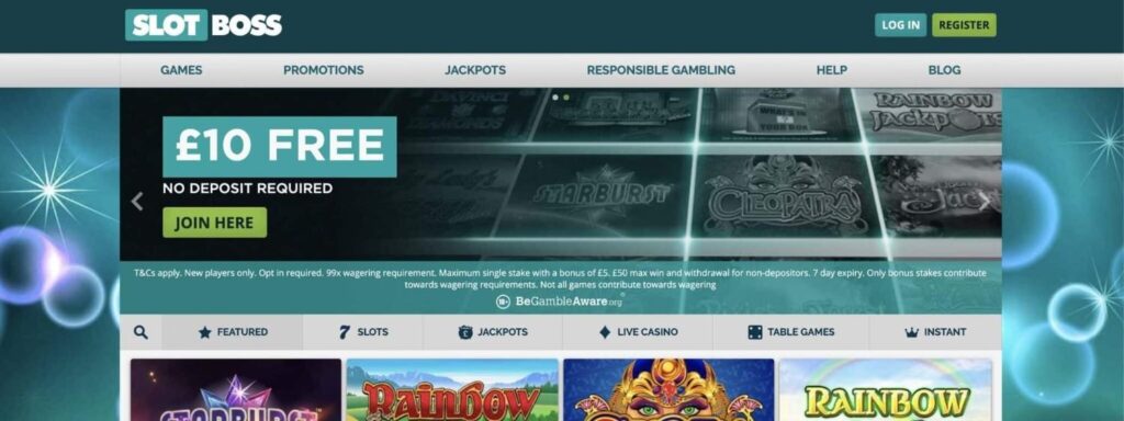 Slot-Boss-homepage