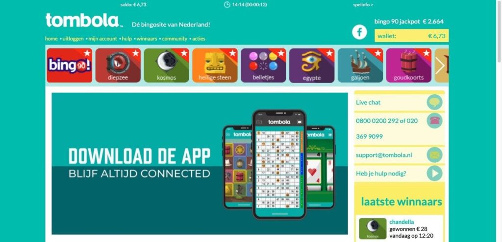 TombolaCasino Homepage