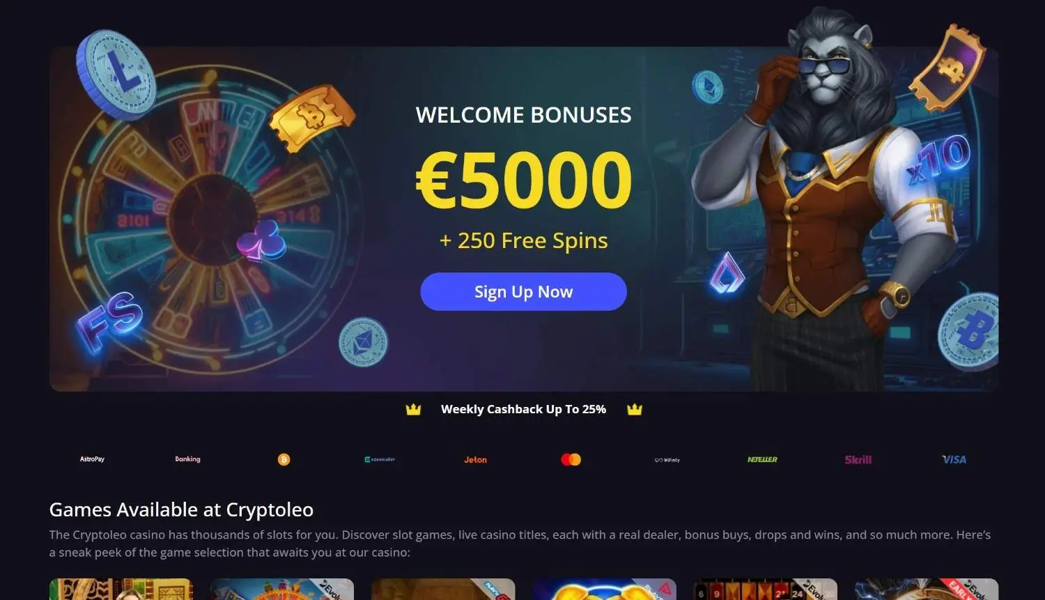 Cryptoleo Homepage