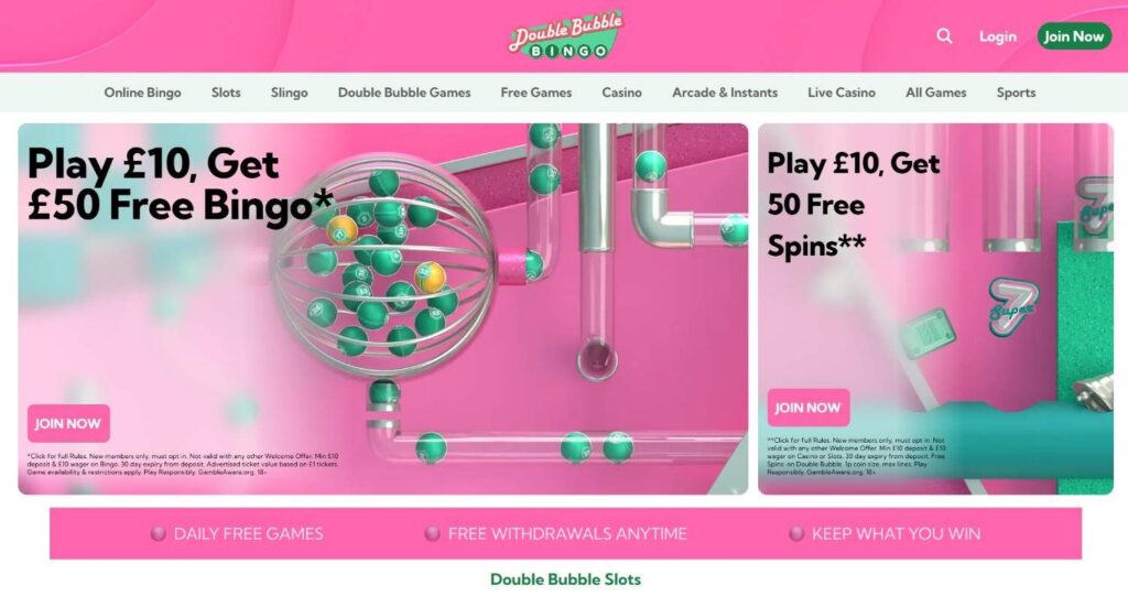 double bubble casino homepage