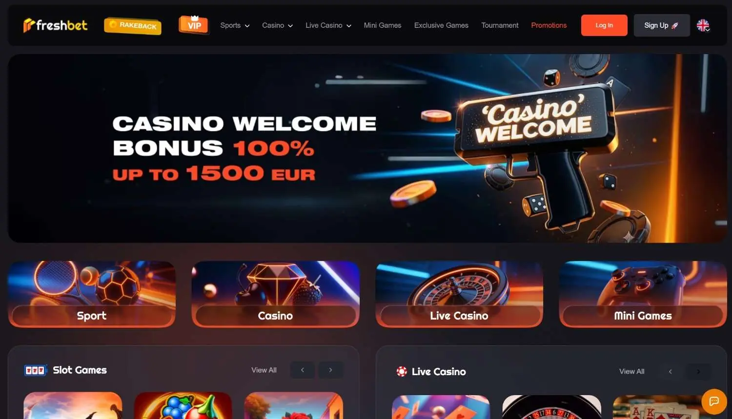 Fesh Bet Homepage