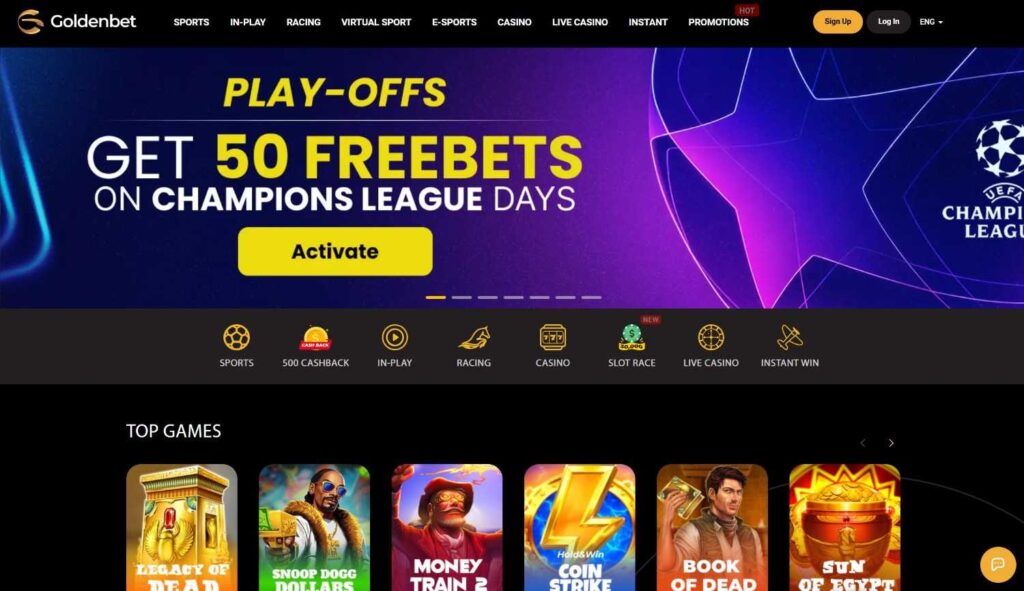 goldenbet homepage