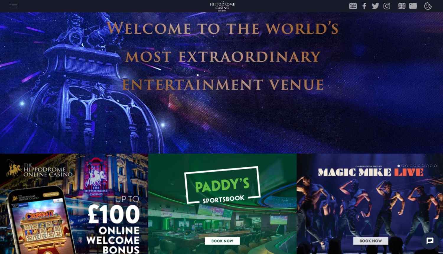 hippodrome casino homepage