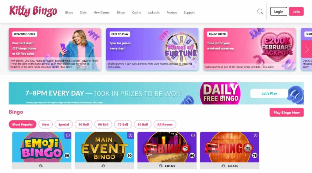 kittybingo homepage