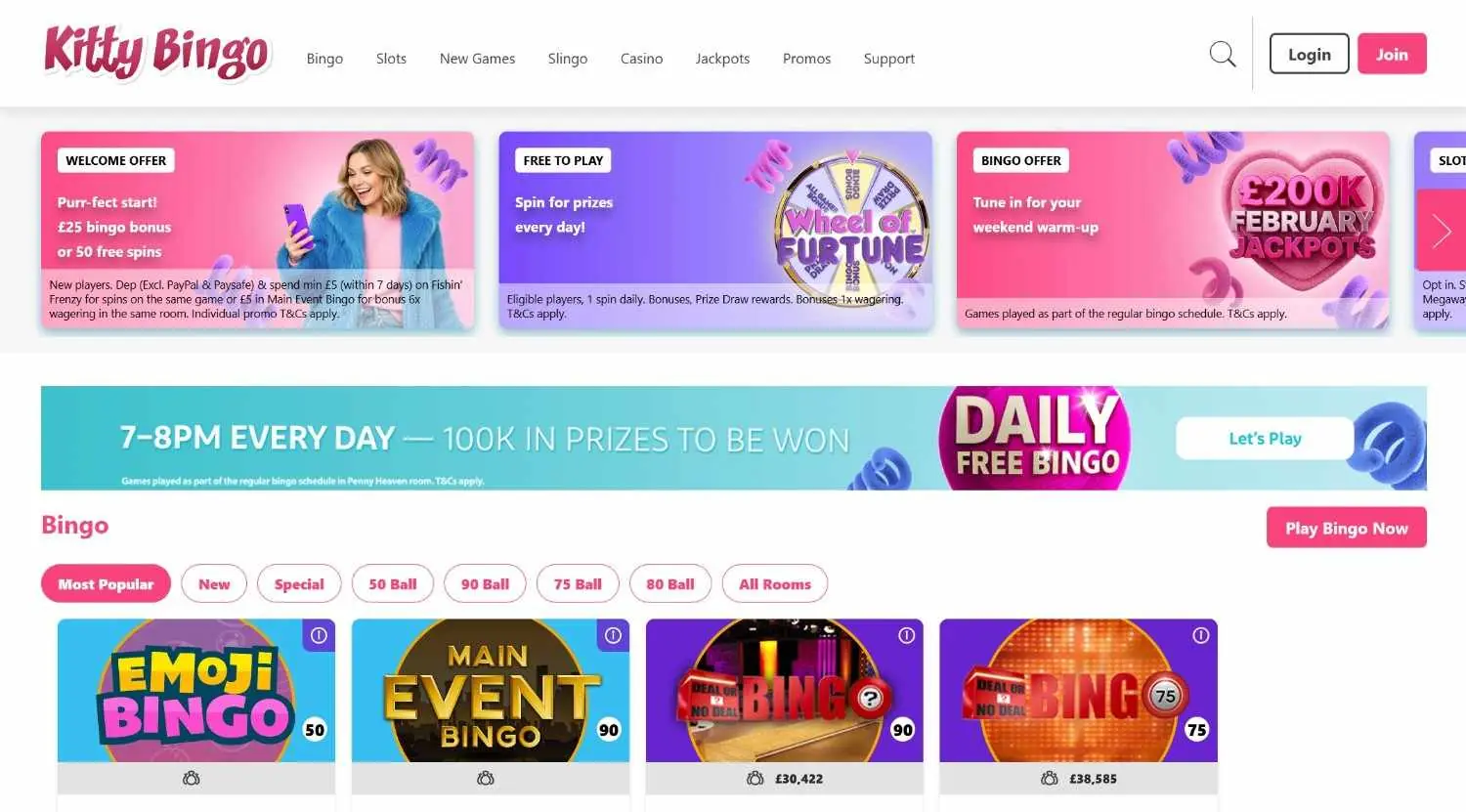 kittybingo homepage