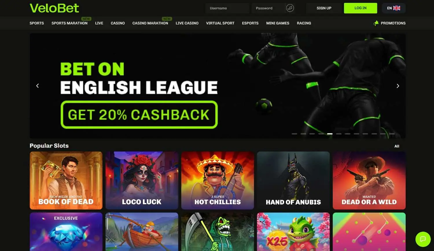 velobet homepage
