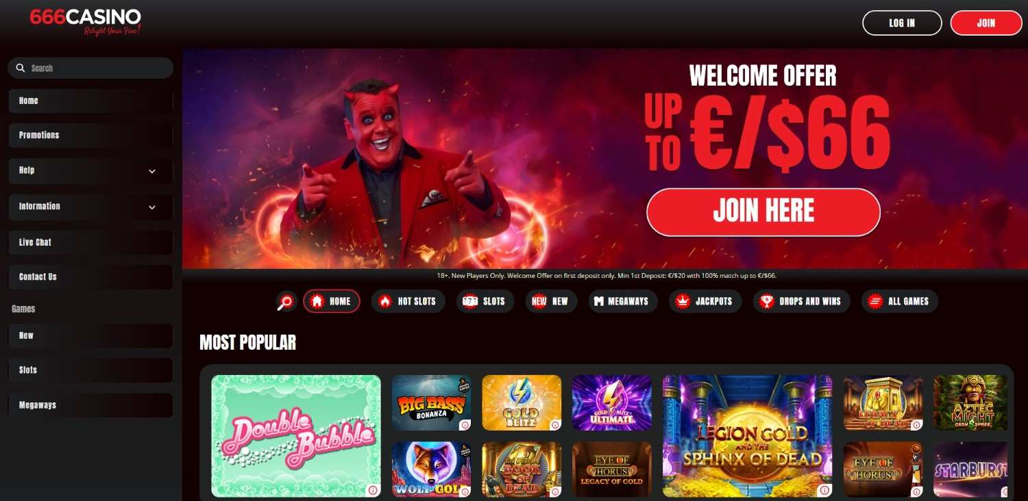 666 casino homepage