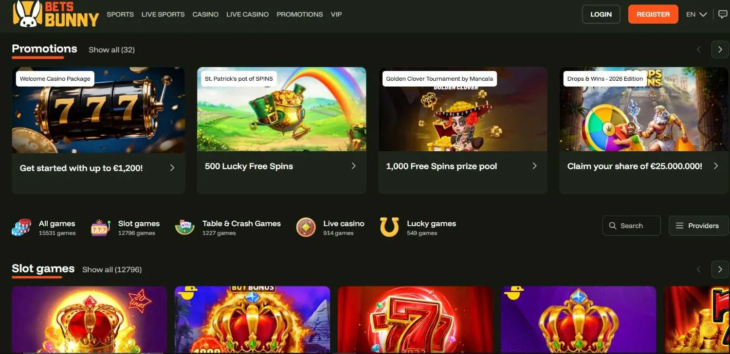 Bets Bunny Homepage Bets Bunny Homepage