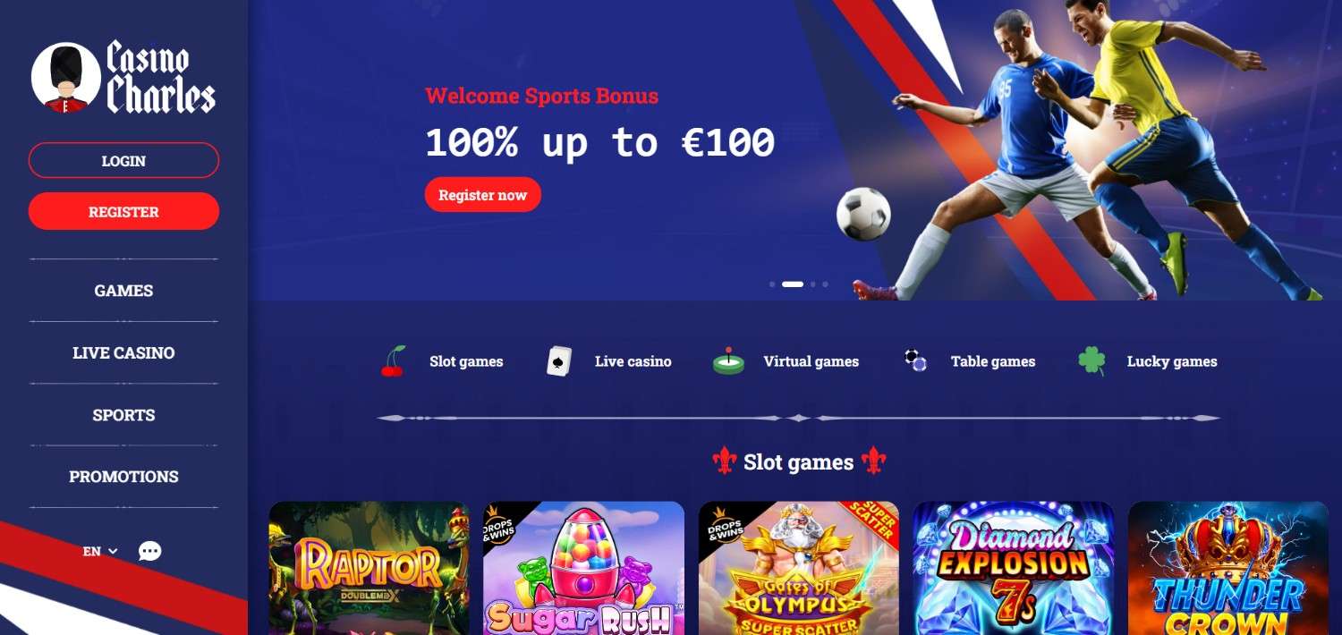 Casino Charles Homepage