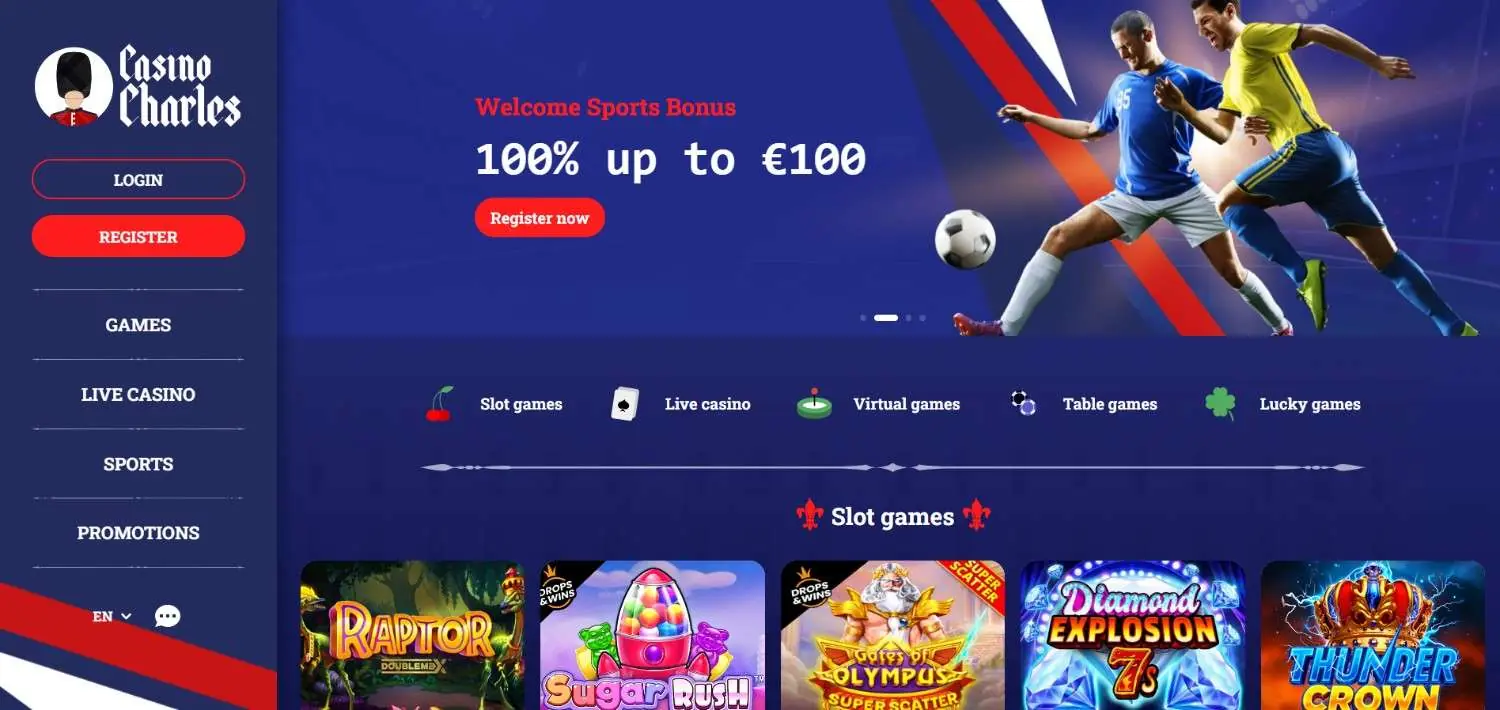 Casino Charles Homepage