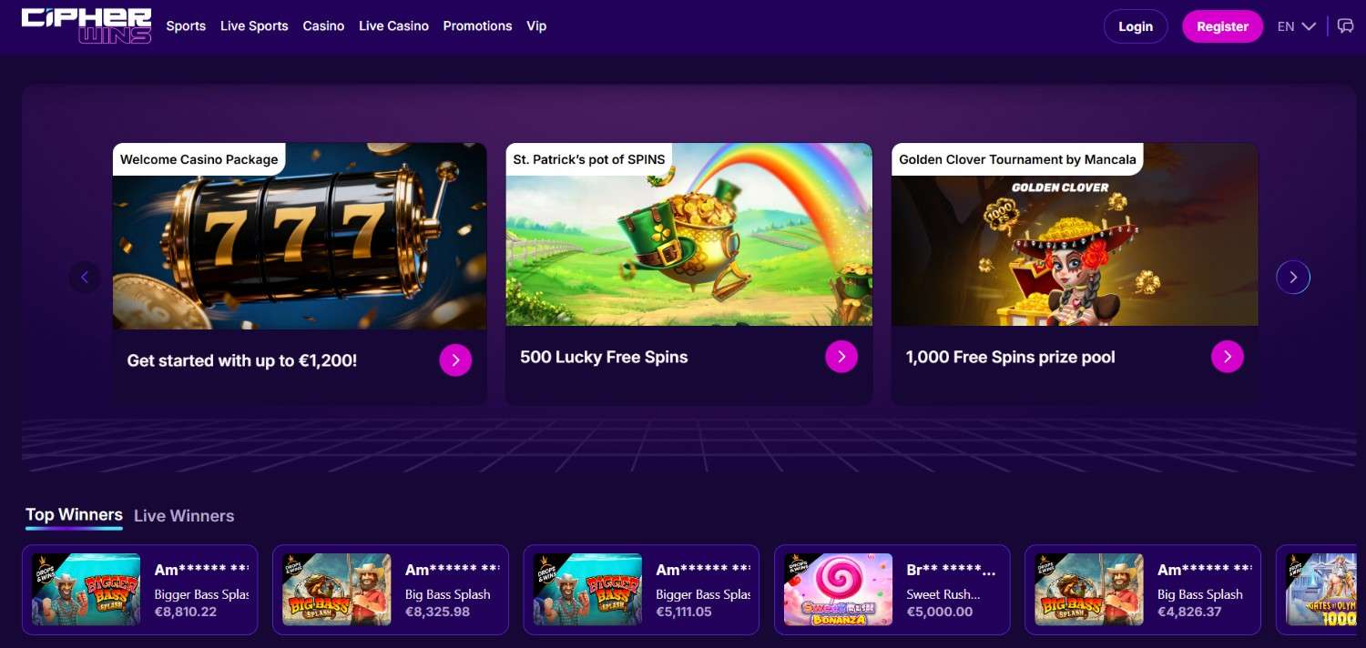 Chiper Wins Homepage