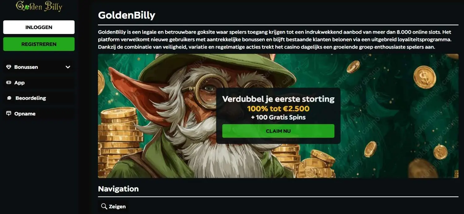 Golden Billy Homepage