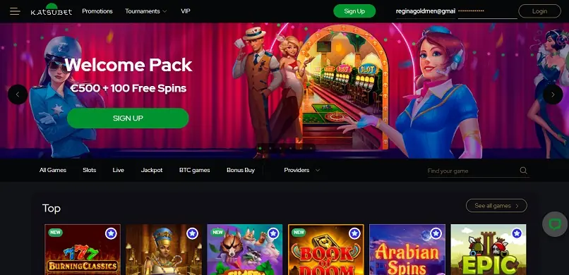 KatsuBet homepage