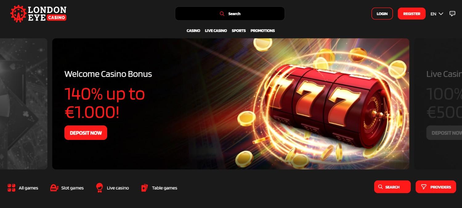 Londoneye Casino Homepage