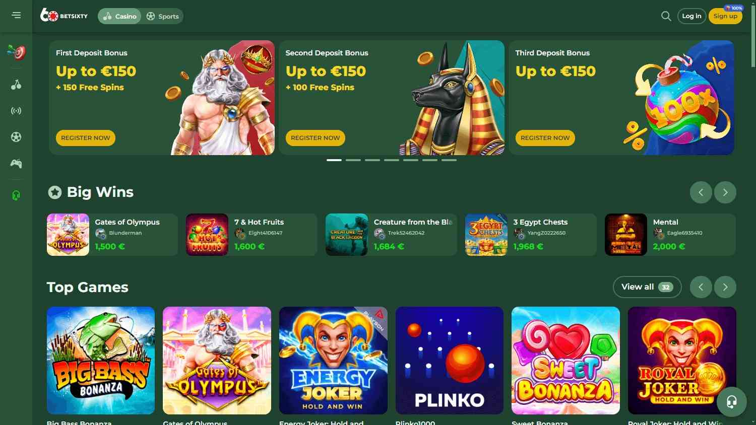 Betsixty Homepage