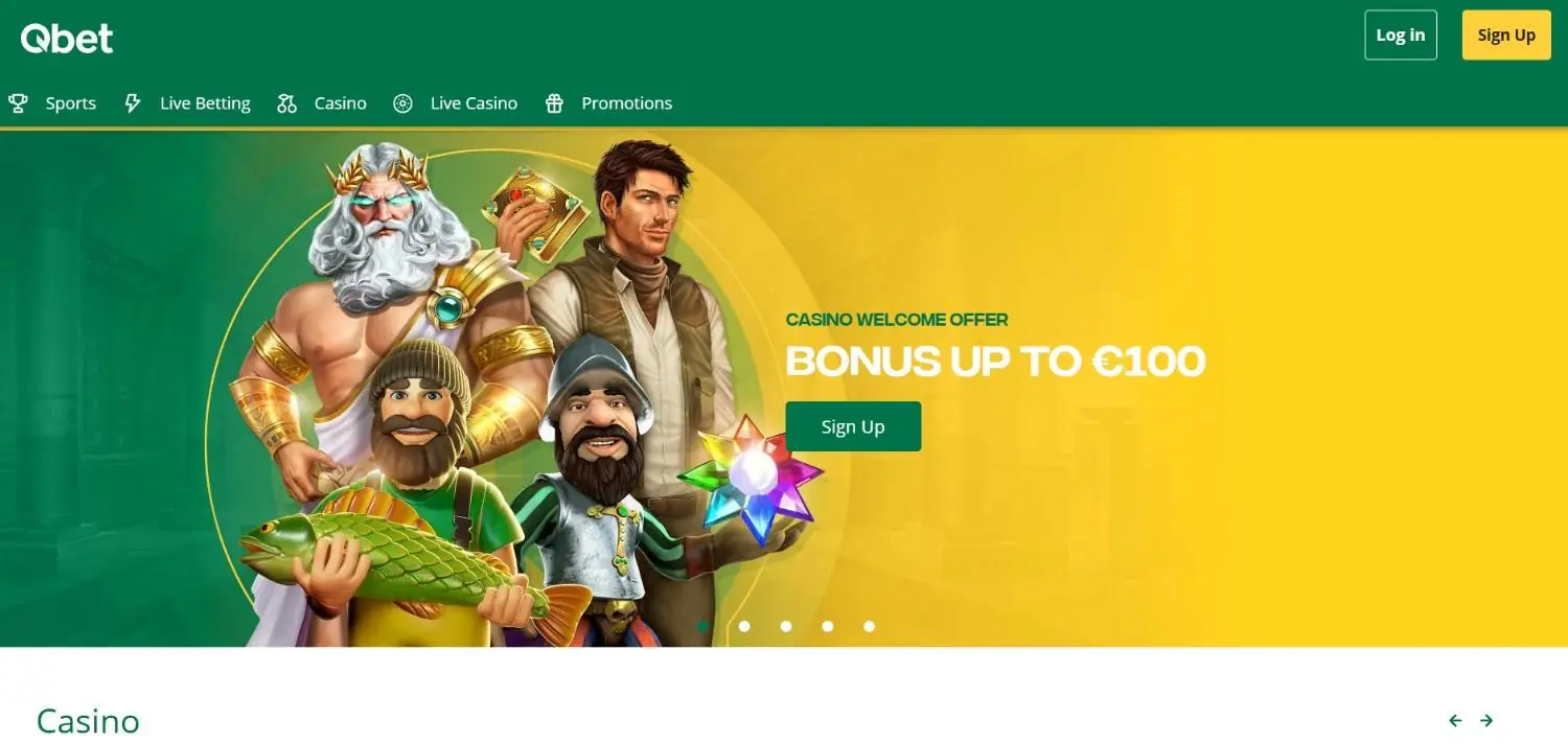 Qbet Homepage