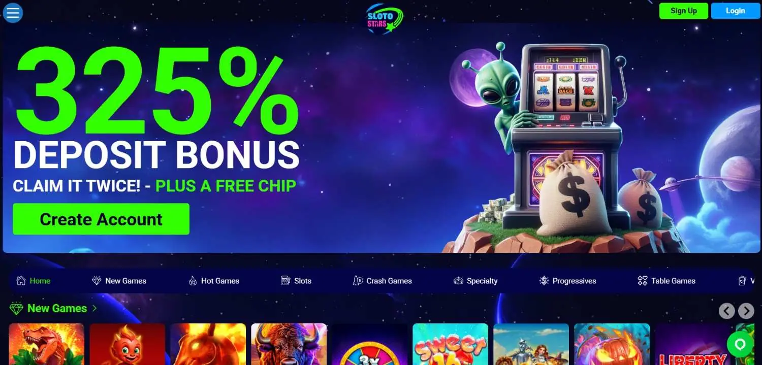 Slots Star Homepage
