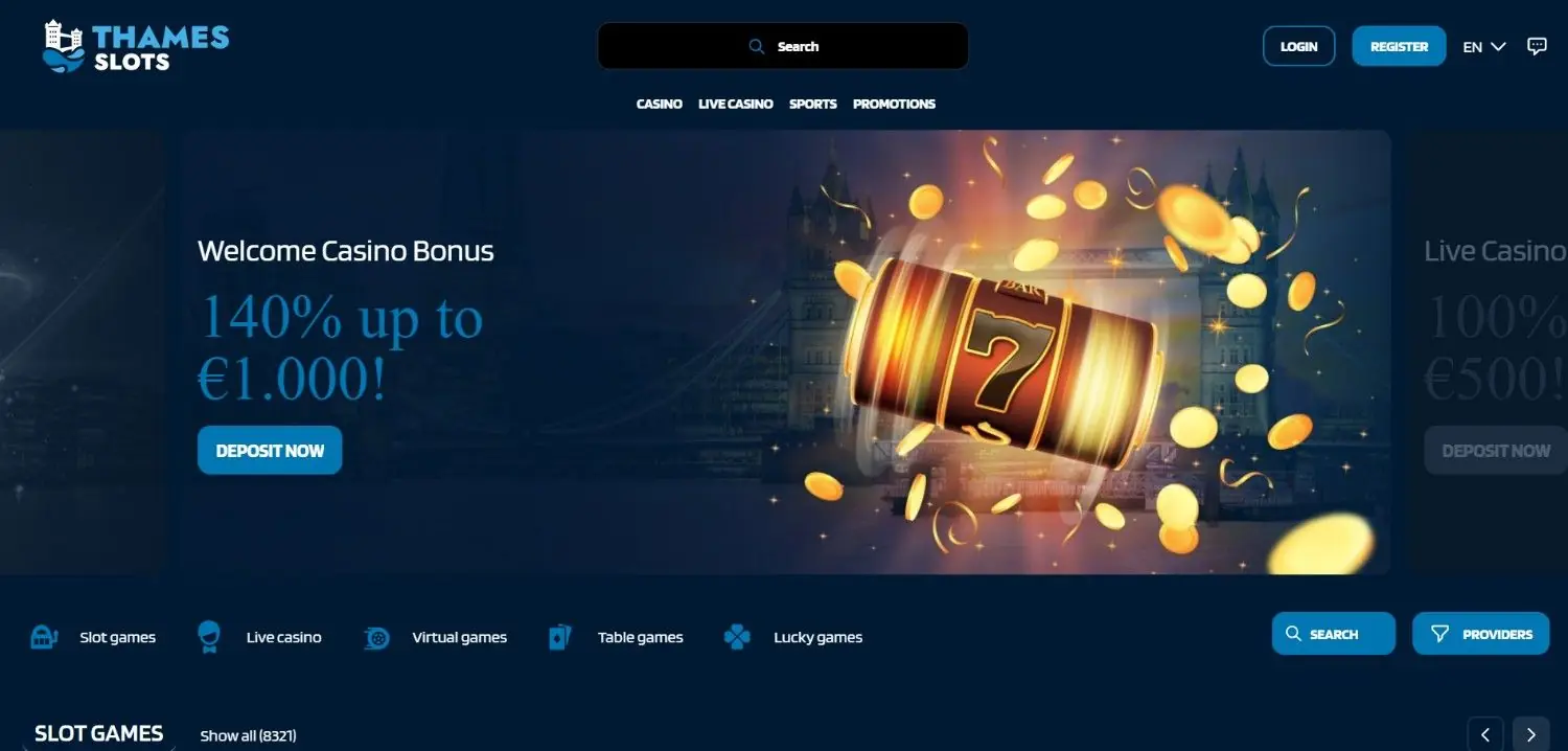 ThamesSlots Homepage