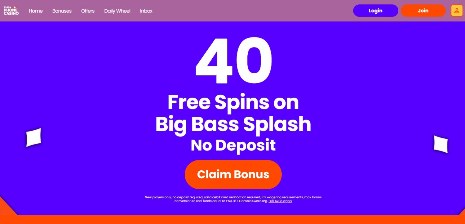 The Phone Casino Homepage