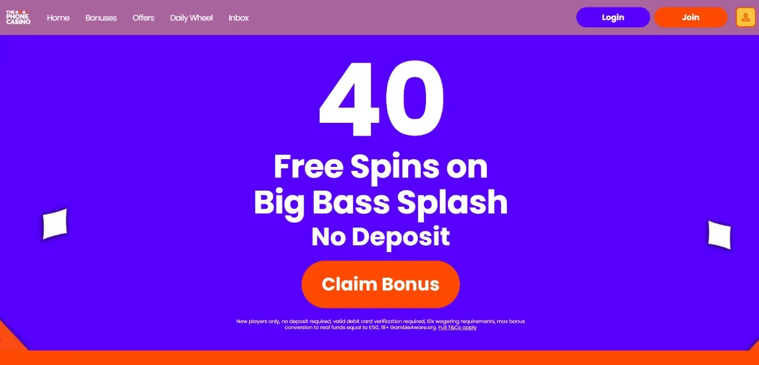 The Phone Casino Homepage