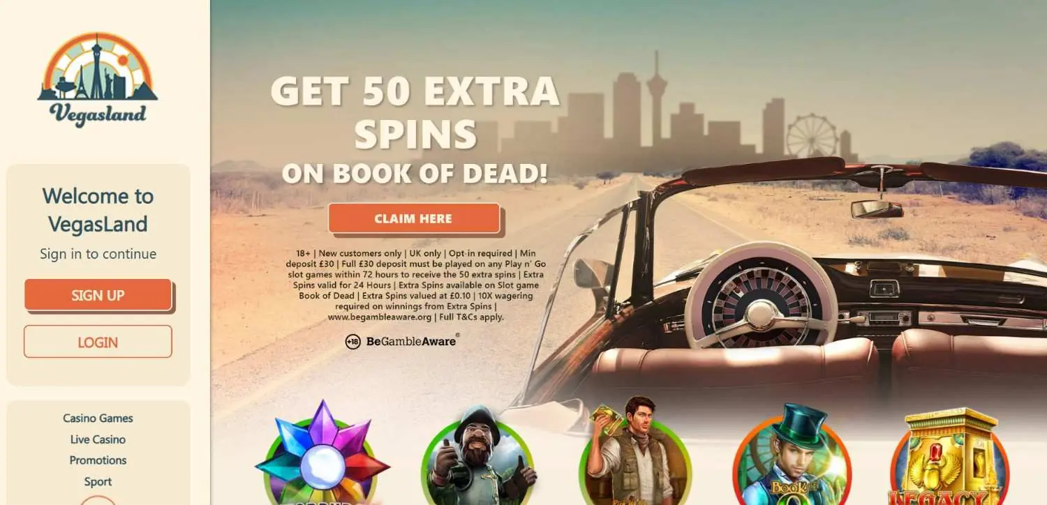 Vegas land Homepage