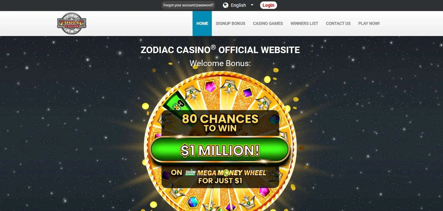 Zodiac Casino Homepage Zodiac Casino Homepage