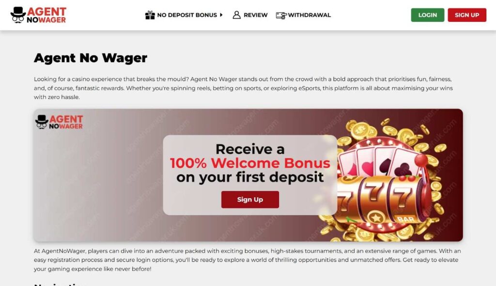 agent-no-wager-homepage
