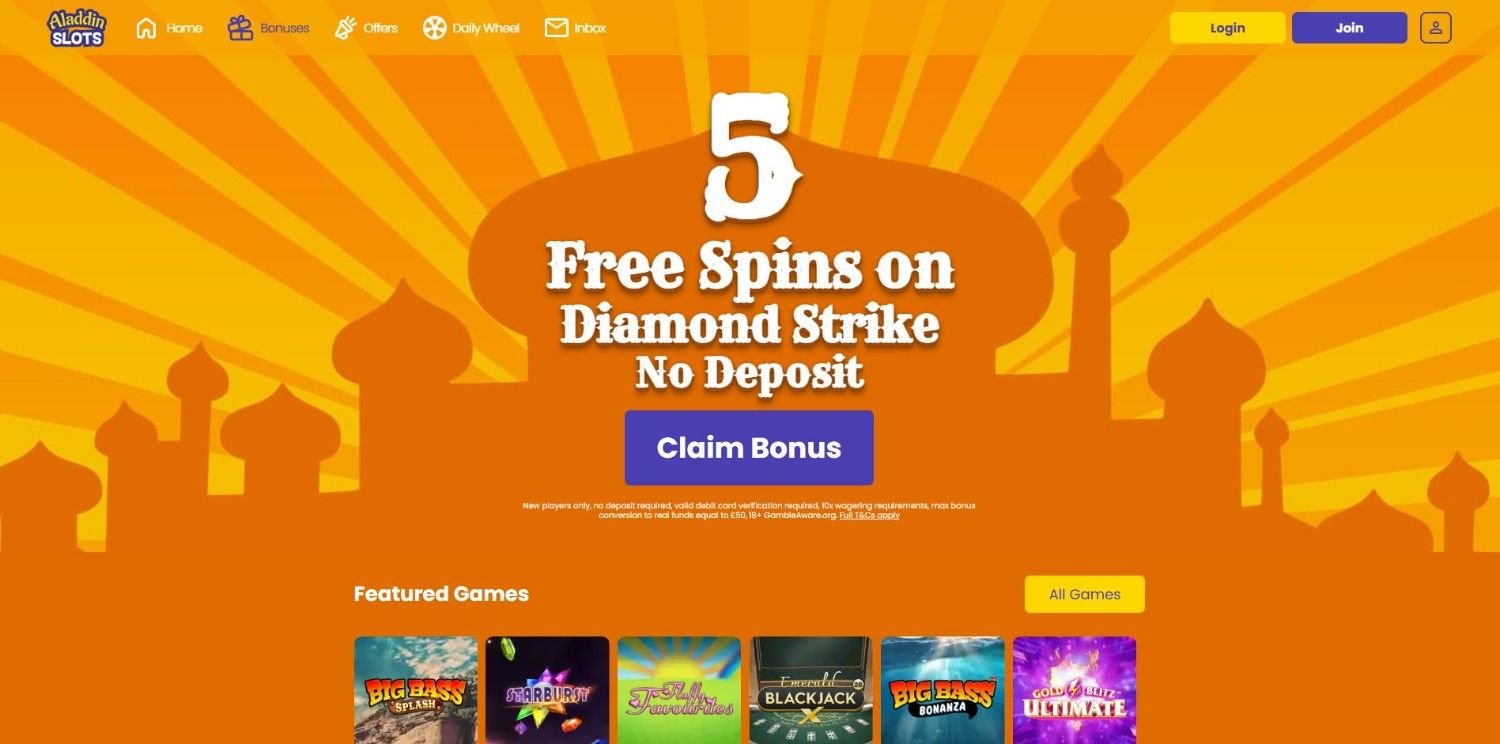 aladdin slots homepage