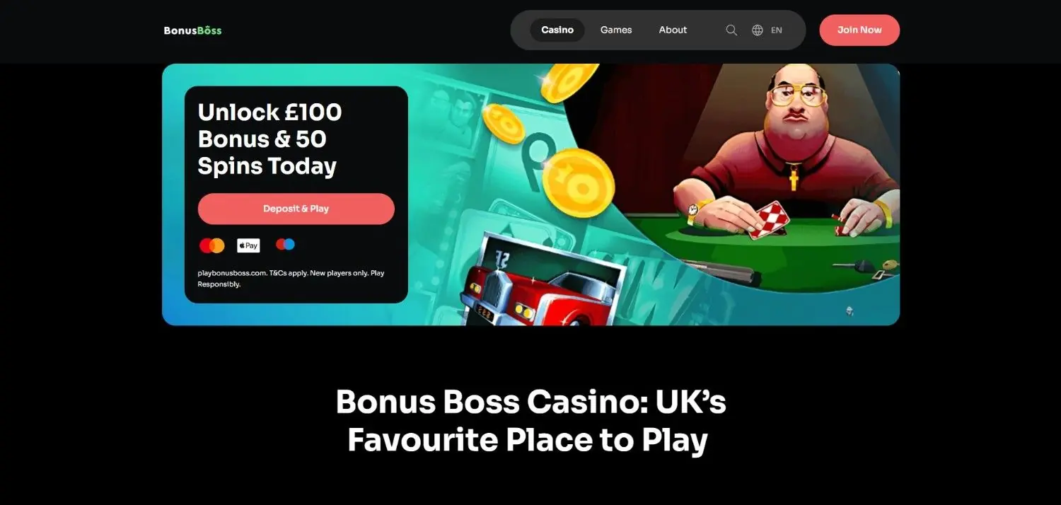 bonus boss homepage