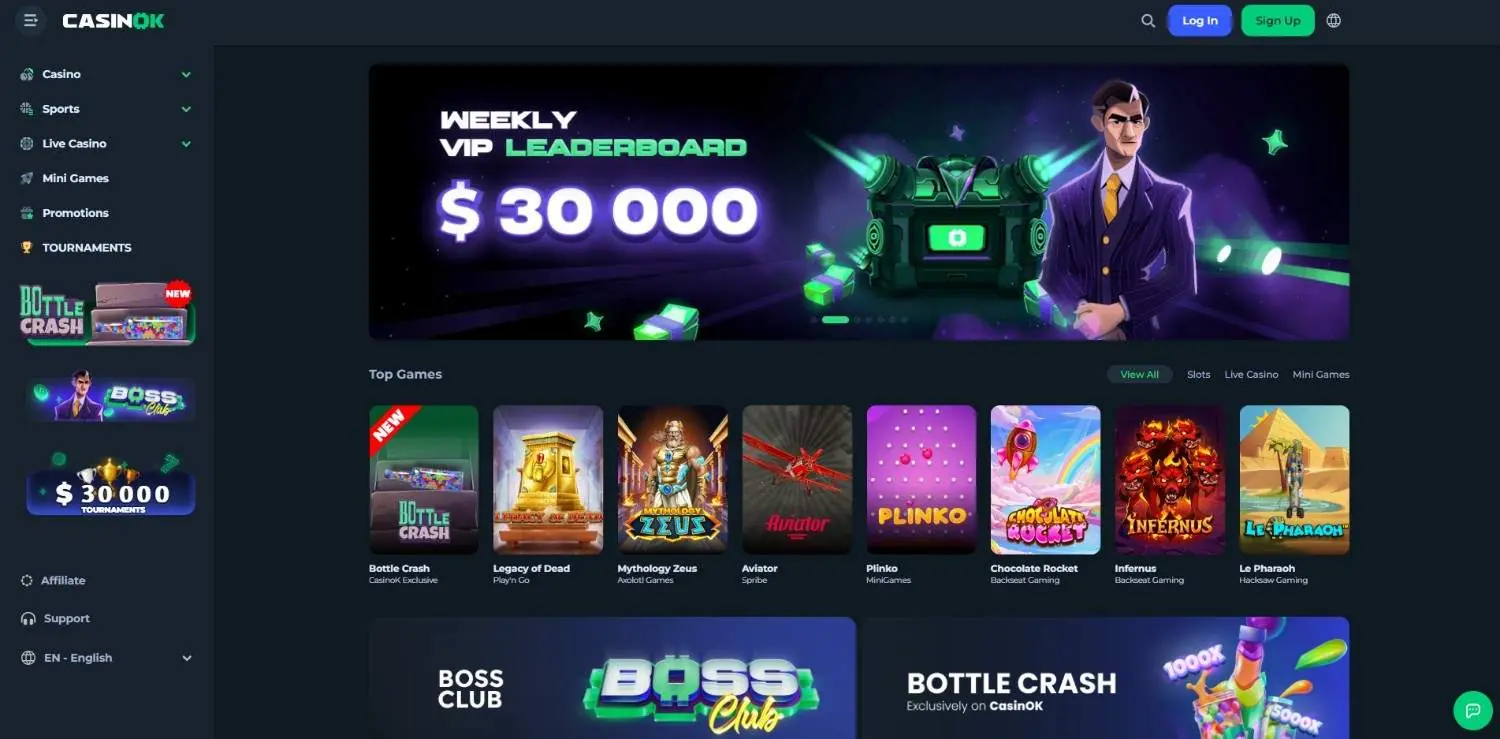 CasinOK homepage