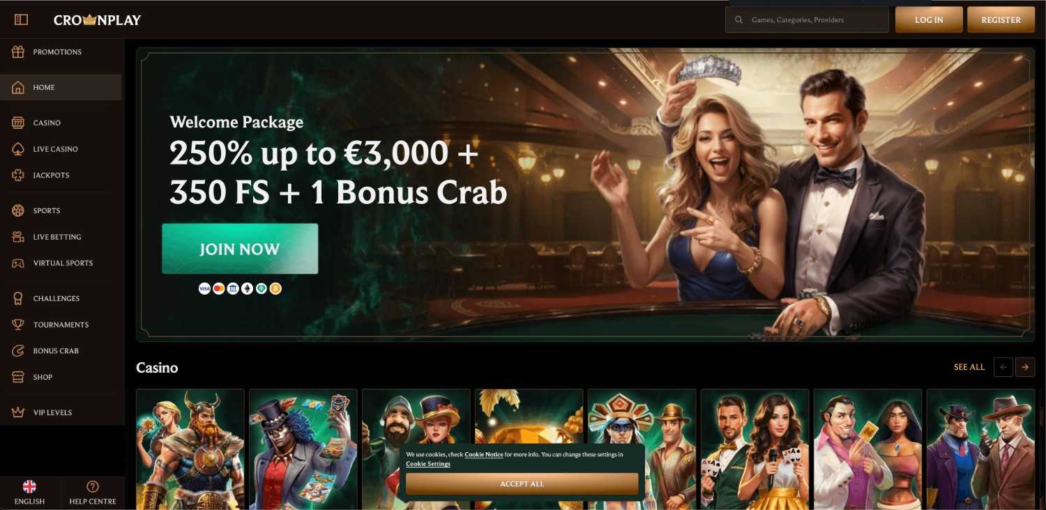 crownplay homepage