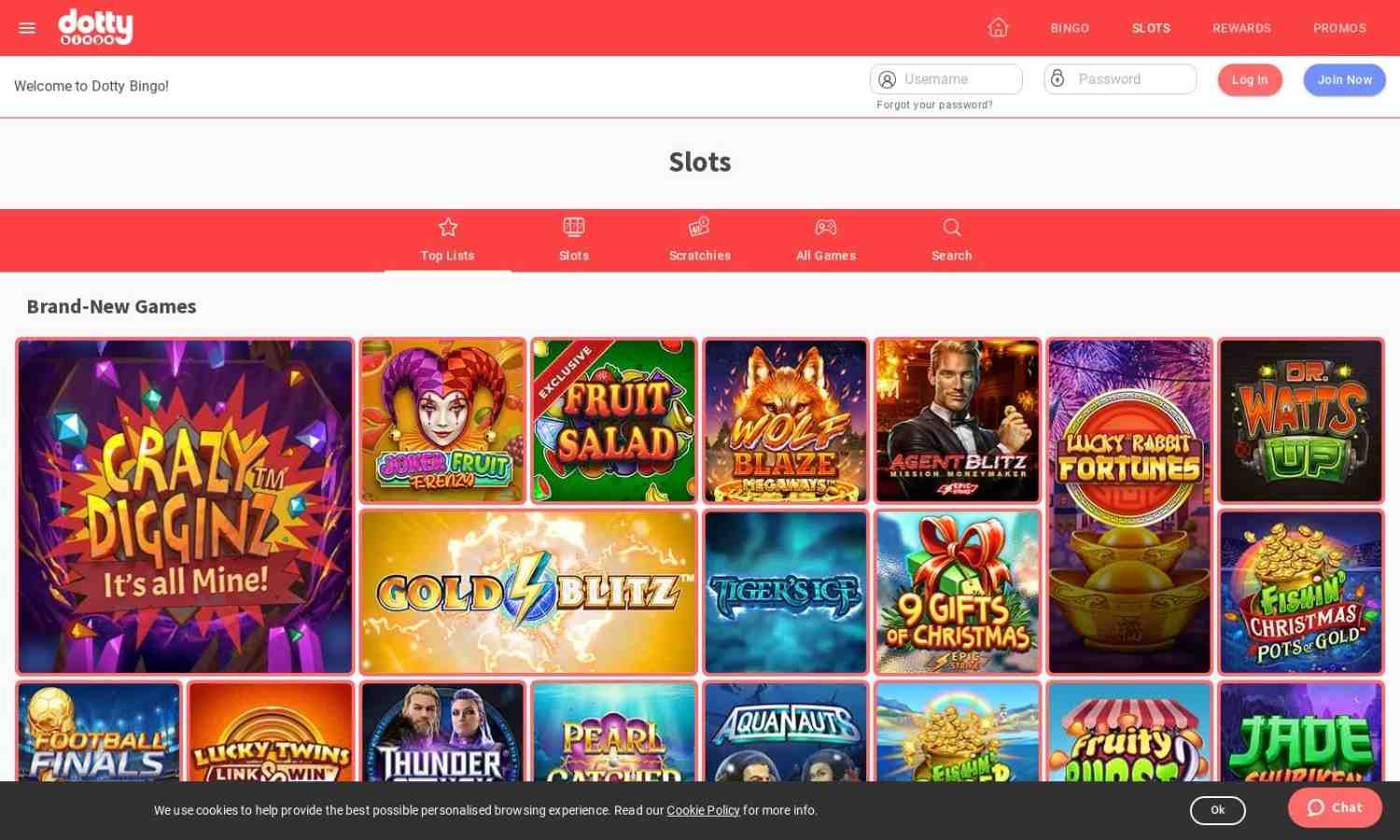 dotty bingo homepage