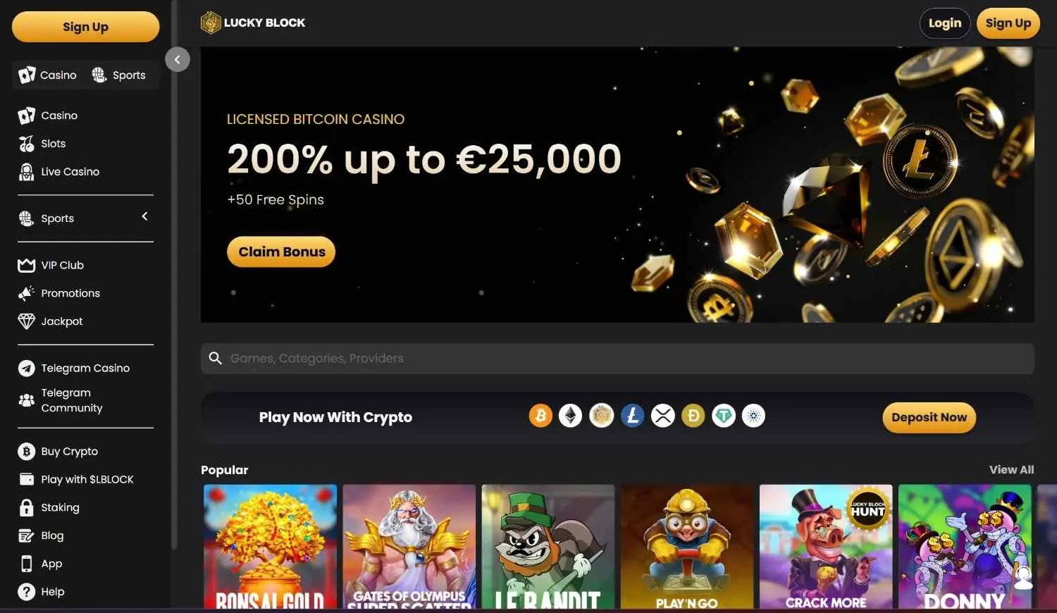 luckyblock homepage