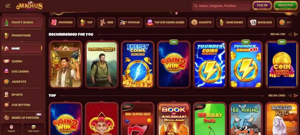 magius-casino-homepage