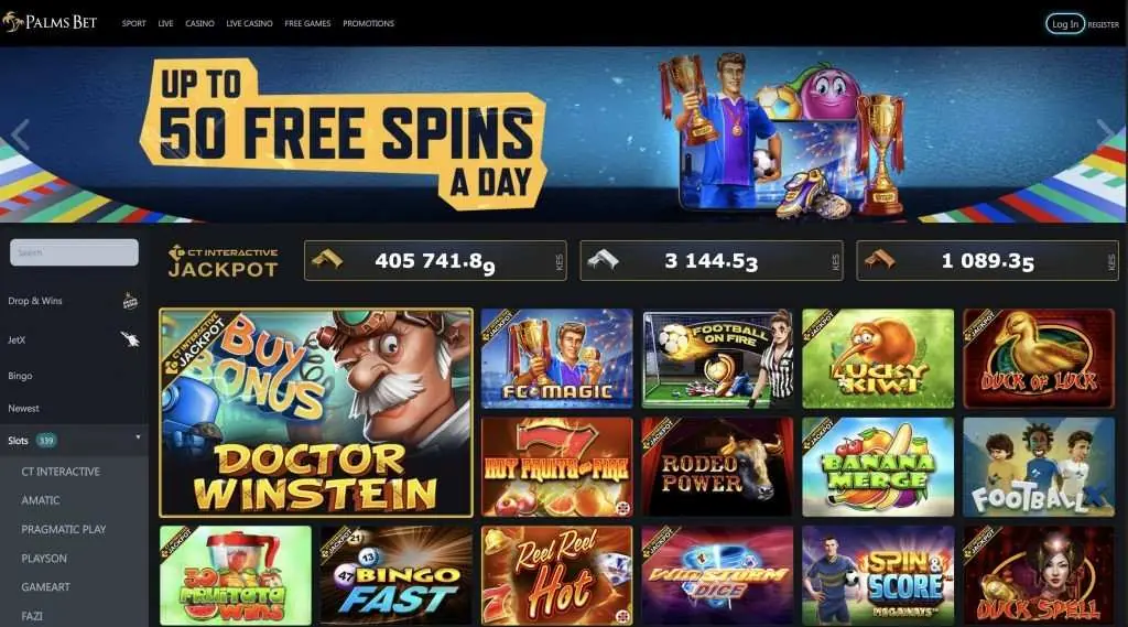 palmsbet casino kenya