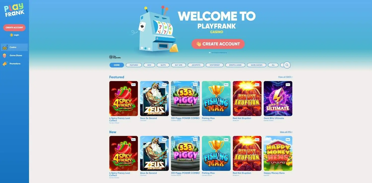 playfrank homepage