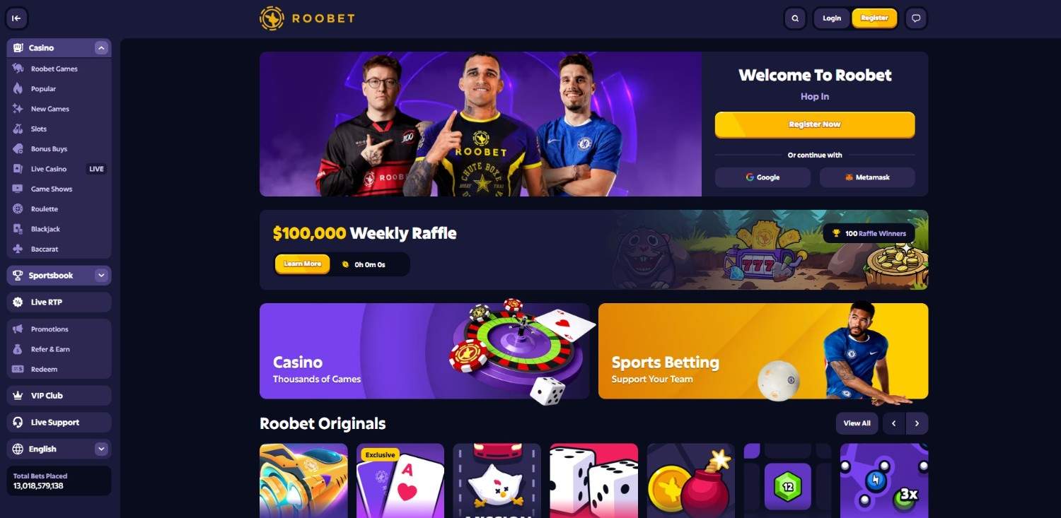 roobet homepage