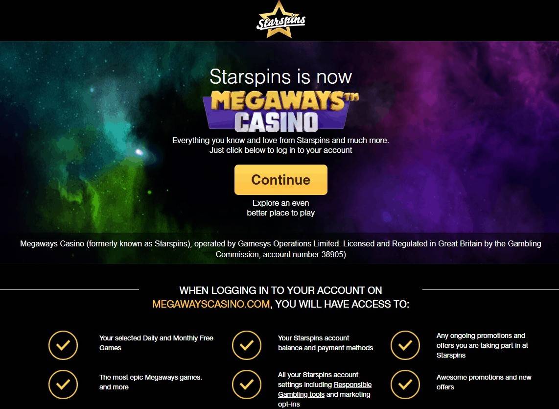 starspins homepage
