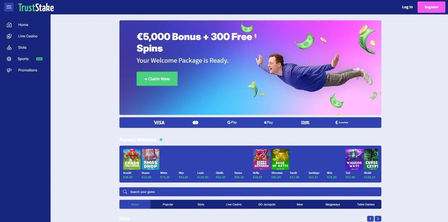TrustStake homepage